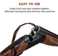 Bore Cleaner Gun Cleaner Gun Cleaning Brush for 9mm .17 .357 .30 .40 .45 Cal –