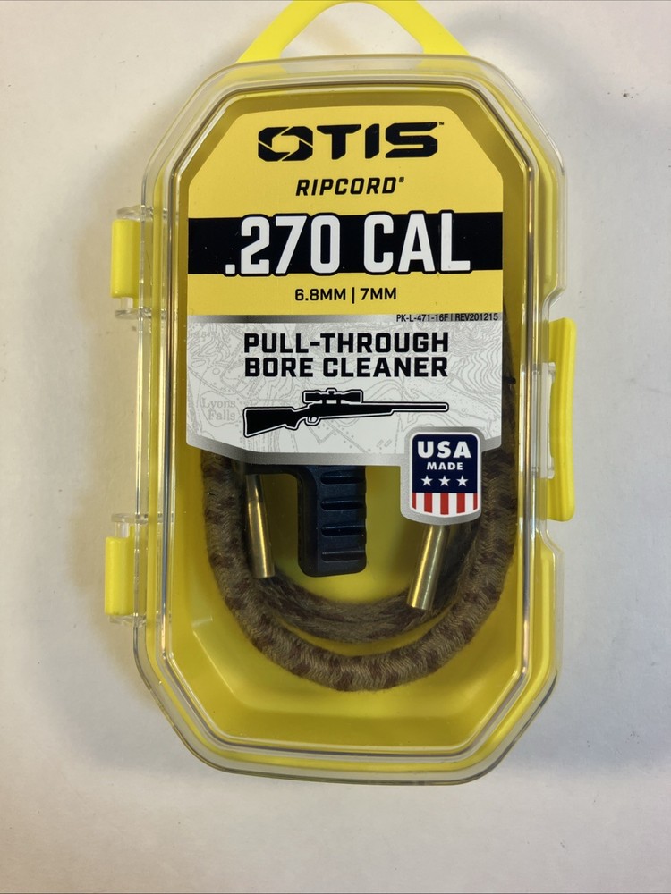 OTIS Ripcord Pull Thru Bore Cleaner for .270 cal/6.8mm/7mm Cal Rifle + T-Handle