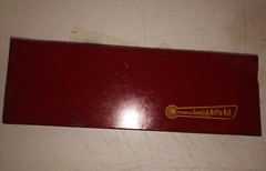 Vintage Outers Gunslick Rifle Kit Red Tin Metal Box No. 477 Incomplete