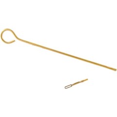 Dewey One-Piece 24” Brass Loop Rod #8-32 Thread W/ Slotted Tip – Made In USA