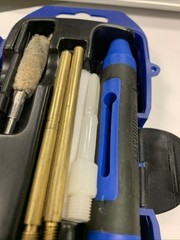 Gunmaster .40/10MM Pistol 14 Pieces Black-Blue Cleaning Kit Used Small Amount