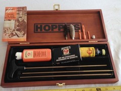 Hoppes Vintage Gun Cleaning Kit 11 Pcs/ Wood Case,Guide Manuel