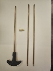 8-32 Gun Pistol Rifle Brass Rod kit 2 ea 10-1/2′ rods n 1 ea 9” rod with handle