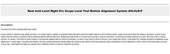 Real Avid Level Right Pro Scope Level Tool Reticle Alignment System AVLVLR-P