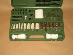 62 Piece Gun Cleaning Kit – w/ Carrying Case – New! Brushes, mops, rods, & more!