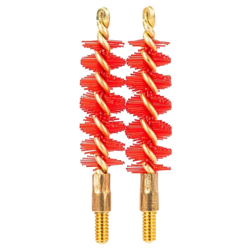 TAPCO .38/.357/9mm Nylon Rifle Brush, 2-Pack, Heavy Duty Bristles, Red #TAP22076