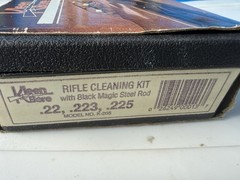 Kleen Bore Cleaning Kit VINTAGE Black Magic Steel Rod .22 .223 .225 Case K-205