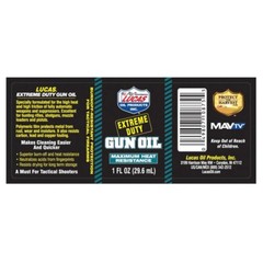 LUCAS OIL 10875 EXTREME DUTY MAX HEAT RESISTANCE GUN OIL 1 OZ. BOTTLE – 2 PACK