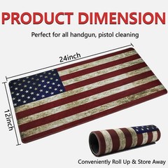 Thick Anti-Slip 24″x12″ Cleaning Mat with Swabs – Perfect for Gear Maintenance