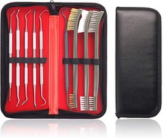 Gun Cleaning Brushes Picks Kit Set Brass Copper Steel Nylon Stainless Steel