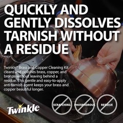 Brass & Copper Cleaning Kit – Gentle Anti-Tarnish Cream/Easy To Apply/Phospho…