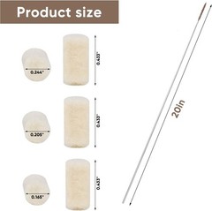 Effortless .177 Caliber Airgun Cleaning Pellets & Brass Brush – 200 Wool Pellets
