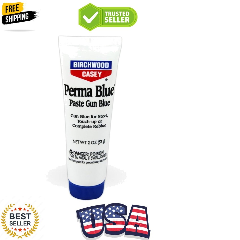 Fast-Acting Long-Lasting Perma Blue Paste/Liquid Gun Blue for Steel, Touch-Up…
