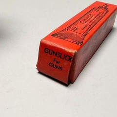 Vtg Gunslick Outers Sportsman’s Lubricant Guns Tube W/ Box Graphite Grease