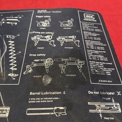 Gun Cleaning Mat for Glock – 24″ X12″ Gun Mat Black Used (2) Mats. By Cm