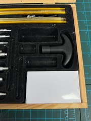 DAC Gunmaster Universal Cleaning Kit in Wooden Case Rods Brushes Cotton