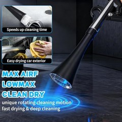 High Pressure Car Cleaning Gun with 5 Brushes – Interior Dryer & Air Blow Gun
