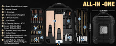 Universal Gun Cleaning Kit, All Calibers, Pistol Rifle Shotgun, Brass Rods