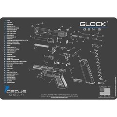 Glock Bench Mat 17 19 20 21 22 23 24 26 27 29 30 31 32 33 34 35 36 NEW