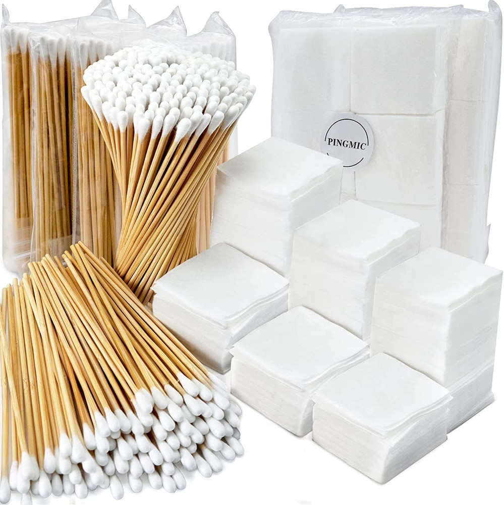 Gun Cleaning Kit Supplies – 2″X2″ Lint Free Cleaning Patches and 6″ Gun Cotton S