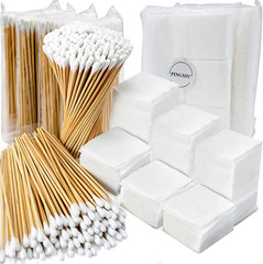 Gun Cleaning Kit Supplies – 2″X2″ Lint Free Cleaning Patches and 6″ Gun Cotton S