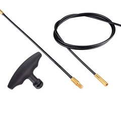 Pistol Rifle Flexible Threaded Bore Cleaning Kit Coated Cable 8″ & 33″ in Pouch