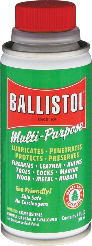 Ballistol 4 oz Cleaner/Lubricant Eco-Friendly Skin Safe Protects And Preserves