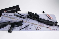 TekMat 36in Printed Gun Cleaning Mat , Grey, TEK-36–GY Bench Mat