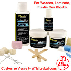 Wheeler Bedrock Glass Bedding Kit Resin, Hardener – For Improved Rifle Accuracy