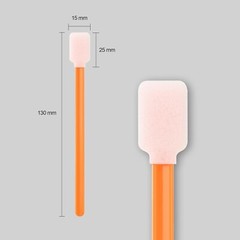 Versatile 1000 Pcs Foam Swabs with Large Rectangular Tips for Precision Cleaning