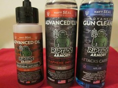 Riptide Armory Advanced Gun Cleaner & Oil Kit: 4OZ CLEANER, 4OZ CLP, 2OZ ADV OIL