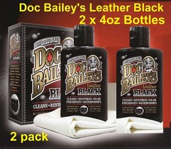 2 PACK Doc Bailey’s Leather Black 4oz Detail Kit