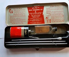 Vintage JC Higgins Gun Cleaning Kit with Handy Oiler Hunting & Gun Collectible