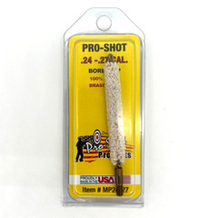 Pro-Shot Benchrest Brush & Cotton Bore Mop For .25 Cal. Rifle