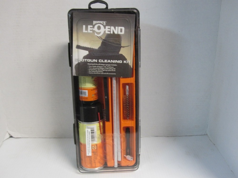 New Hoppes 9 Legend Shotgun Cleaning Kit with Case All Gauges 3 Piece Rod ULSG