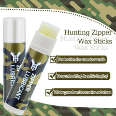 Hunting Zipper Wax Sticks Portable Snap Lubricant Sticks Camouflage Snap Stick Z