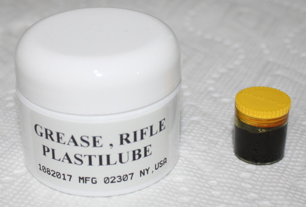M1 Garand Rifle Grease , New 1oz jar Plastilube with original USGI Grease pot