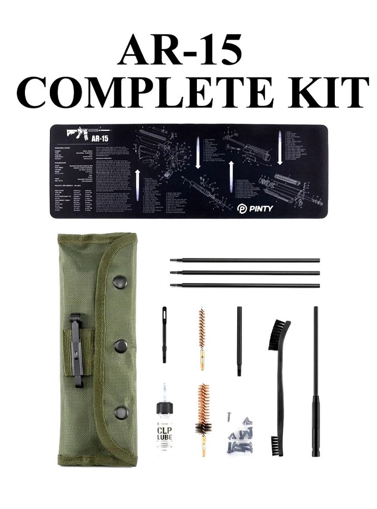 Gun Rifle Cleaning Kit with Large Cleaning Mat Set– .223 / 5.56 Maintenance