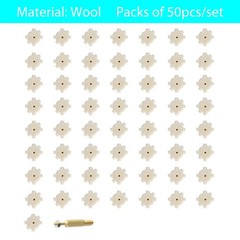Pack of 50 .223 Cal 5.56mm Star Chamber Cleaning Pads for Gun Cleaning