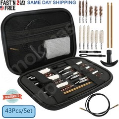 43 PCS Gun Cleaning Kit Pro Universal Pistol Rifle Shotgun Cleaner Set US