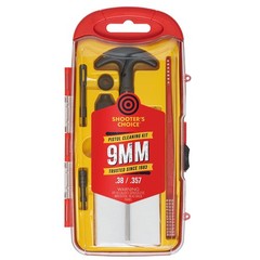 9Mm Pistol Cleaning Kit Aluminum Rod Brushes Patches Lubricant All In One