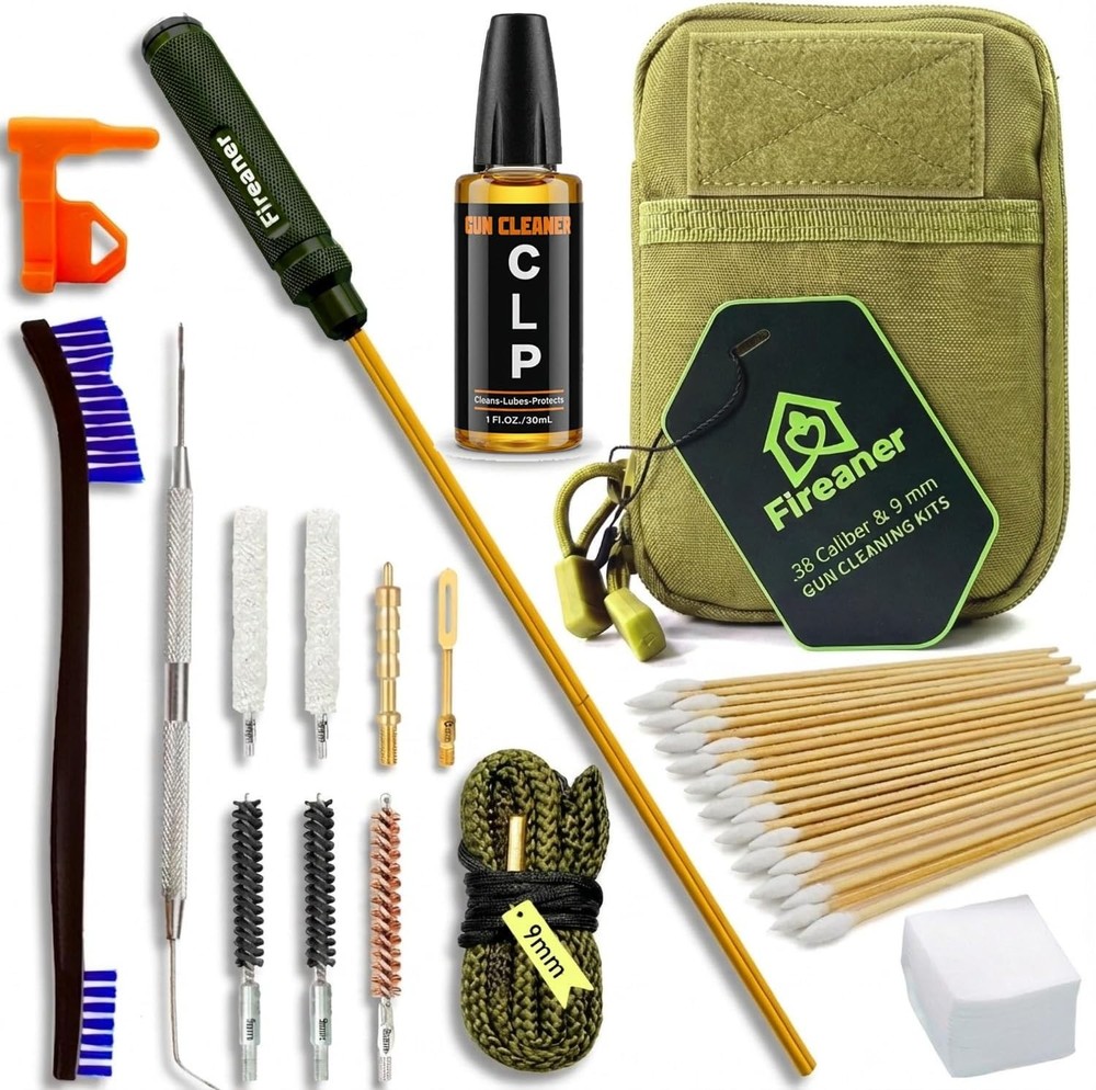 Pistol Basics Single-Caliber Cleaning Kit Handgun Cleaning kit 9mm .22 .380 .40