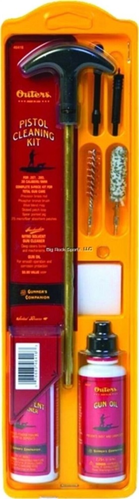 Outers .38/.357 Caliber/9mm Pistol Brass Cleaning Kit (Clamshell)