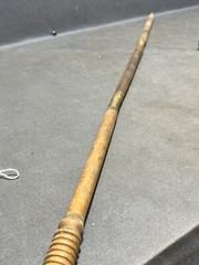 Vintage original 3 piece wood & brass shotgun cleaning rod