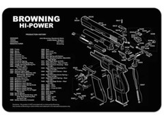 [NEW] Tekmat Armorers Gun Cleaning Bench Mat 11″x17″ Browning Hi-Power – Black