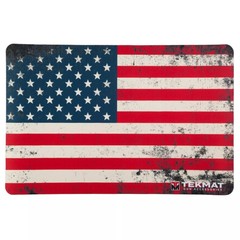 Tekmat 11″x17″ Cleaning Mat Old Glory US Flag Red-White-Blue – TEKR17USFLAG01