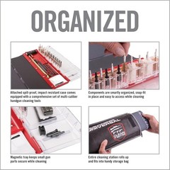 Universal Gun Cleaning Kit W/ Oil Resistant Mat Pistols Rifles Shotguns New