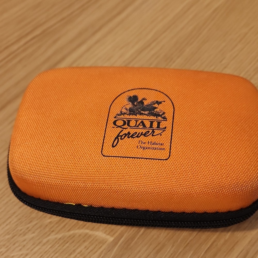 Quail Forever Gun Cleaning Kit Orange/Black Zip Case w/ Brushes, Mops, Patches