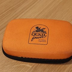 Quail Forever Gun Cleaning Kit Orange/Black Zip Case w/ Brushes, Mops, Patches
