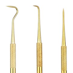 Hoppe’s Cleaning Picks Brass 4 Piece Set Includes 3 Brass Picks with Different